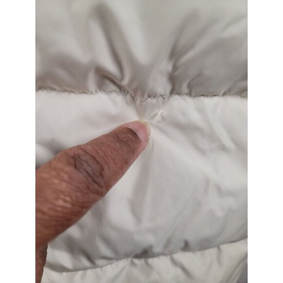 Vintage Abercrombie Puffer Vest Red & White Zipper Closure Size M - Picture 15 of 15